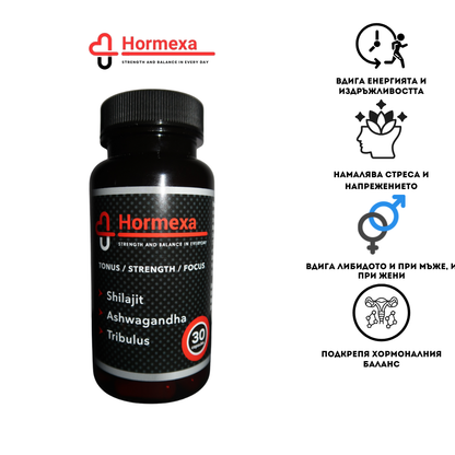 Natural formula with Shilajit, Ashwagandha and Tribulus | Hormexa
