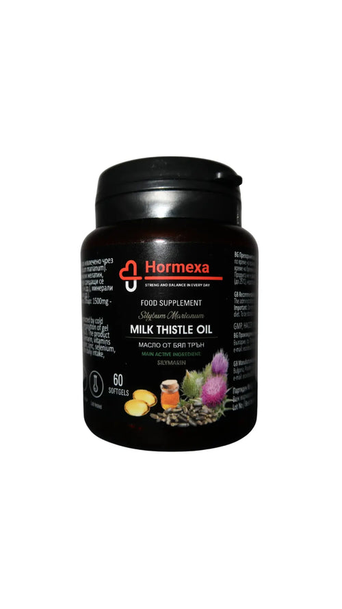 NATURAL DETOX - Gel capsules with milk thistle oil for detox and liver regeneration | Hormexa